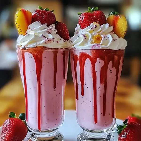 Strawberry Milkshake Delight Creamy and Refreshing Treat
