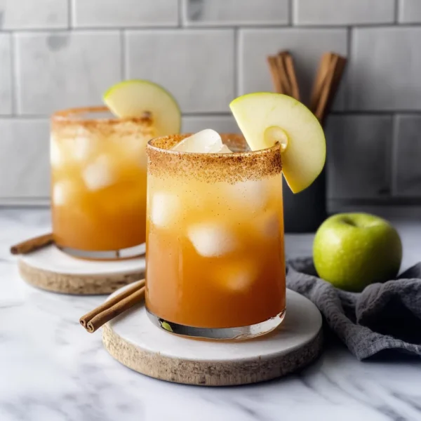 Sweet & Tangy Apple Cider Mocktail with a Hint of Cinnamon