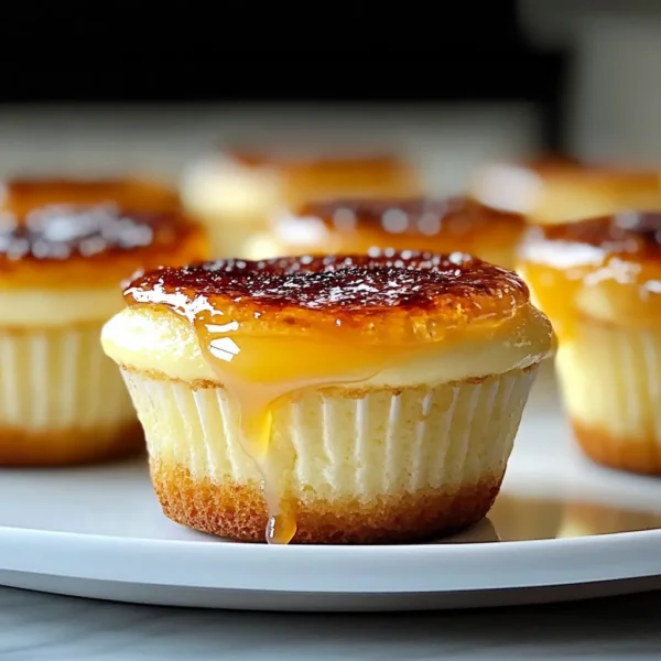 Vanilla Bean Crème Brûlée Cheesecake Cupcakes