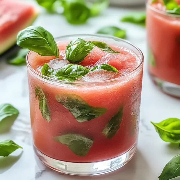 Watermelon Basil Cooler