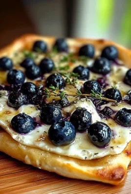 Blueberry Brie Thyme Flatbread
