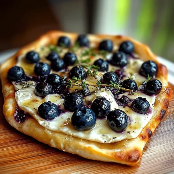Blueberry Brie Thyme Flatbread