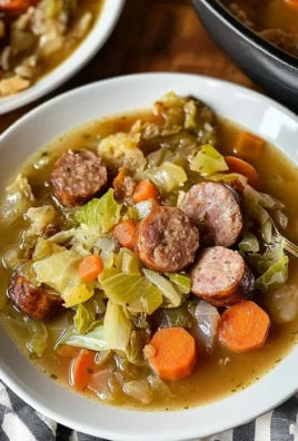 French Cabbage and Sausage Soup (Soupe Paysanne)