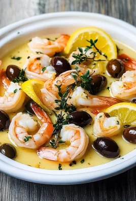 Shrimp in Lemon Sauce with Olives
