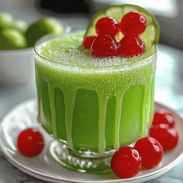 Boozy Grinch Punch