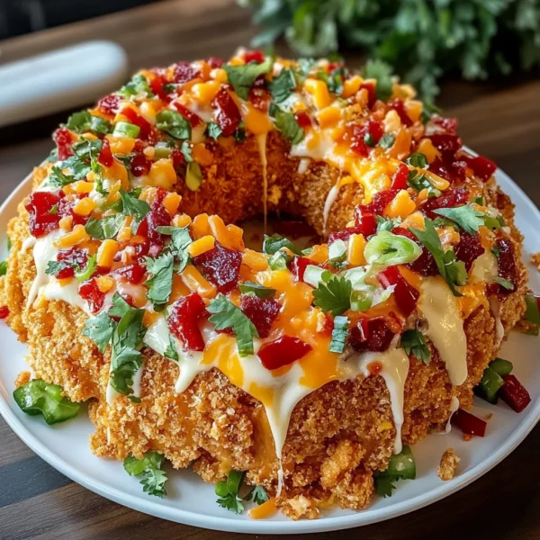 CHRISTMAS TACO CHEESE BALL WREATH