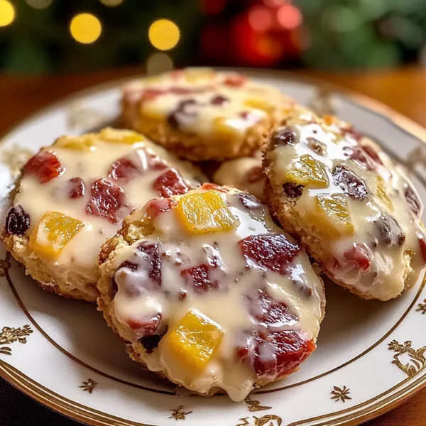 GLAZED FRUITCAKE SHORTBREAD COOKIES
