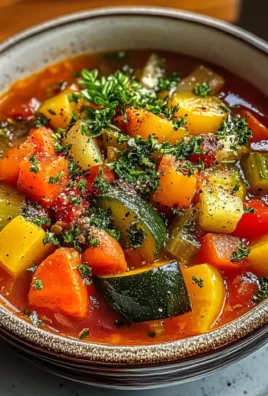 HEARTY MEDITERRANEAN VEGETABLE SOUP WITH HERBS