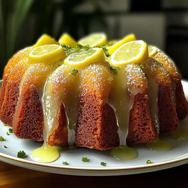 Lemon Zucchini Bundt Cake: Irresistibly Moist and Zesty Delight