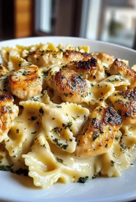 Mozzarella Garlic Butter Chicken Bowties in Cheesy Cream Delight