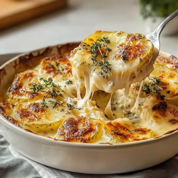 Potatoes Au Gratin with Never-Watery Creamy Layers