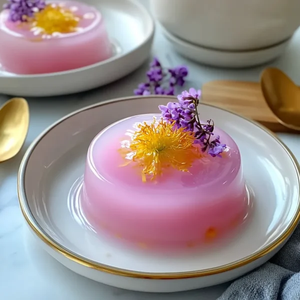 Rose Milk Gelatin Recipe