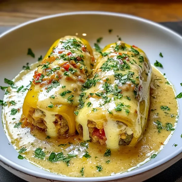 SAVORY CHEESE STUFFED BANANA PEPPERS SOUP