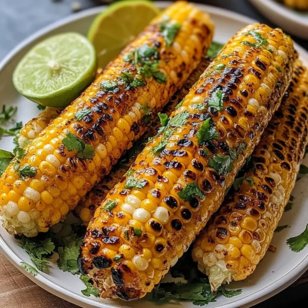 SPICY GRILLED CAJUN CORN WITH ZESTY LIME AND FRESH CILANTRO