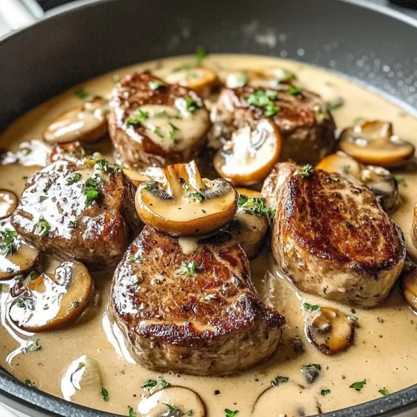 Creamy Mushroom Beef Tenderloin