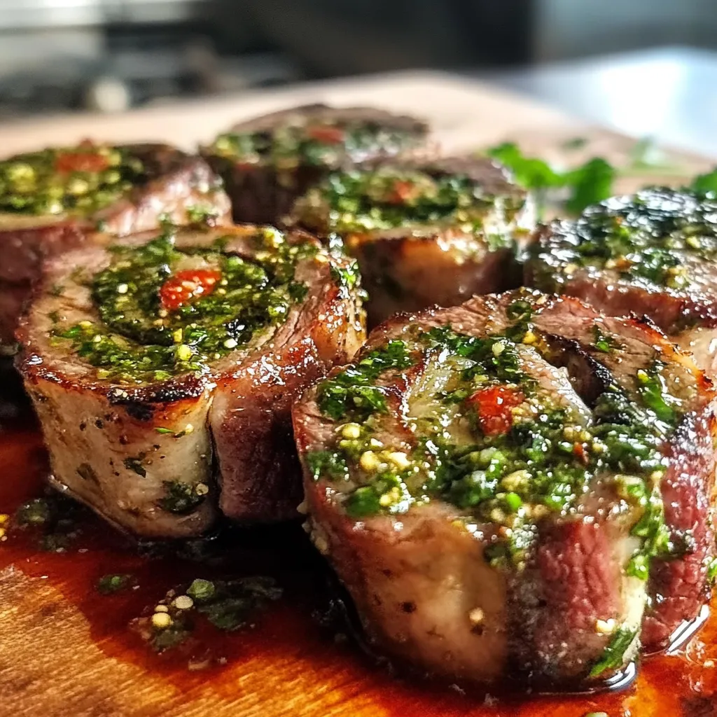 Flavorful Chimichurri Flank Steak Pinwheels Recipe Easy Homemade Herb Sauce