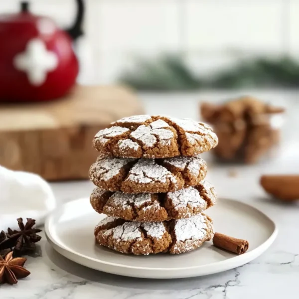 GINGERBREAD CRINKLE COOKIES