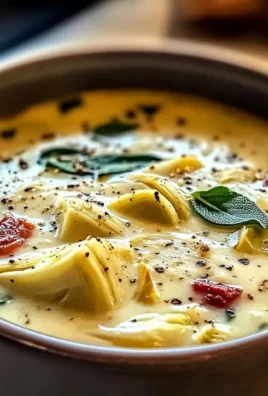 Lemony Tuscan Artichoke Soup