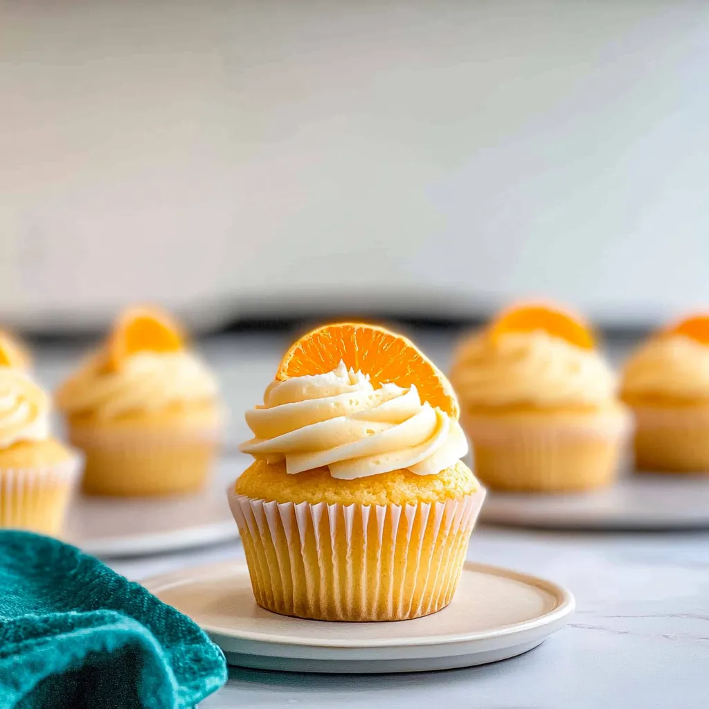 ORANGE CREAMSICLE CUPCAKES
