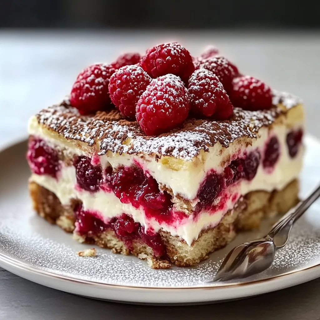 Raspberry Tiramisu