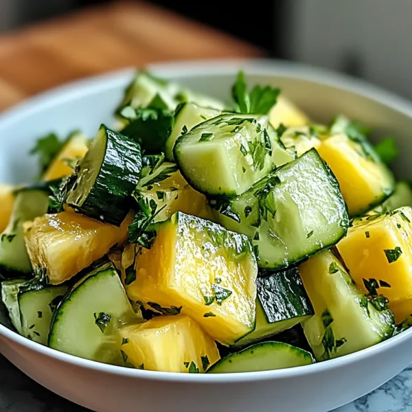 Refreshing Pineapple Cucumber Salad: A Summer Delight