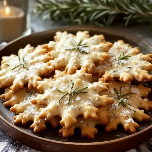 Rosemary-Parmesan Snowflake Cookies to Brighten Your Day