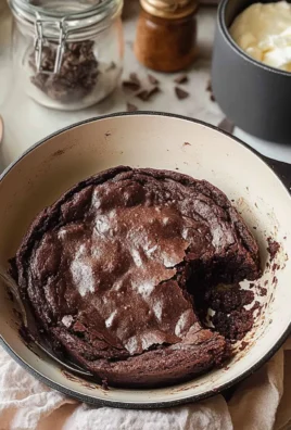 Skillet Brownie with Homemade Jarred Brownie Mix Recipe!
