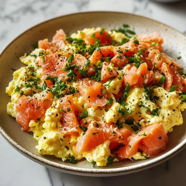 Smoked Salmon Egg Scramble Recipe