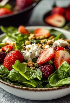 SPINACH SALAD WITH STRAWBERRIES