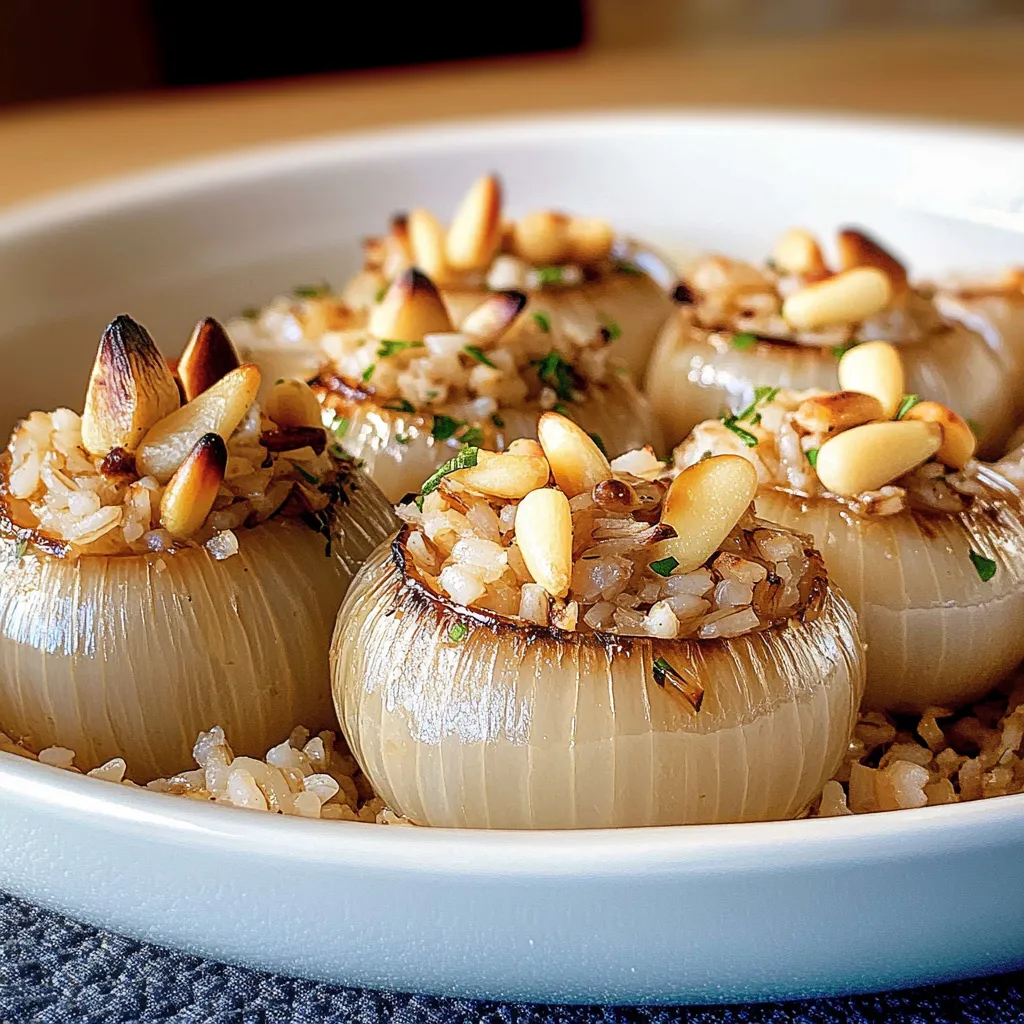 Stuffed Onions with Rice and Pine Nuts Recipe
