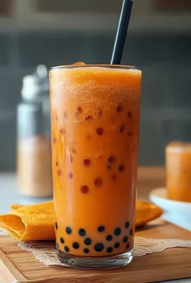 Authentic Thai Iced Tea with Boba