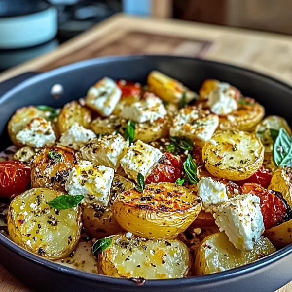 Baked Feta Potatoes: Crispy, Creamy, Mediterranean Bliss