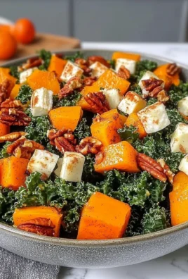 Cinnamon Roasted Butternut Squash & Kale Salad Recipe