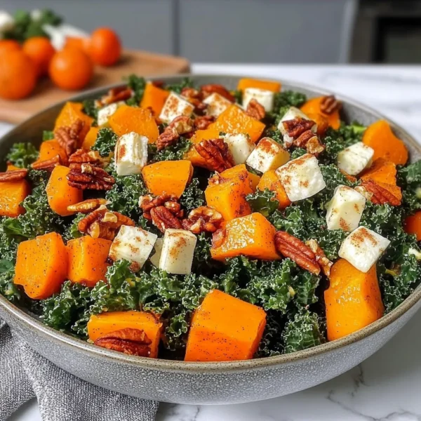 Cinnamon Roasted Butternut Squash & Kale Salad Recipe