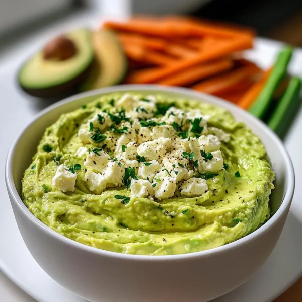 Creamy Avocado Feta Dip: A Delicious & Healthy Snack!