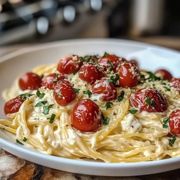 Creamy Boursin Cheese Pasta Recipe with Juicy Cherry Tomatoes Made Easy