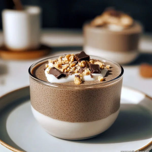 Creamy Peanut Butter Cup Chia Pudding
