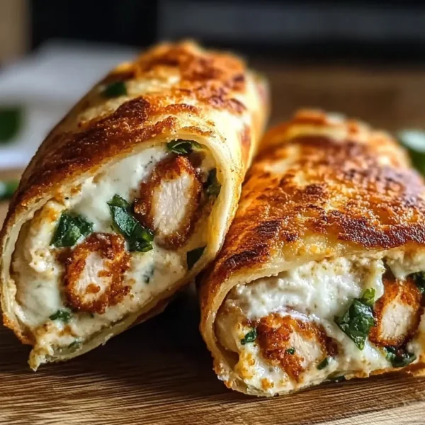 Crunchy Crispy Air Fryer Chicken & Mozzarella Wraps