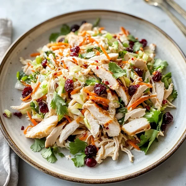 Delicious Asian Chicken Cranberry Salad Recipe for Refreshing Flavor