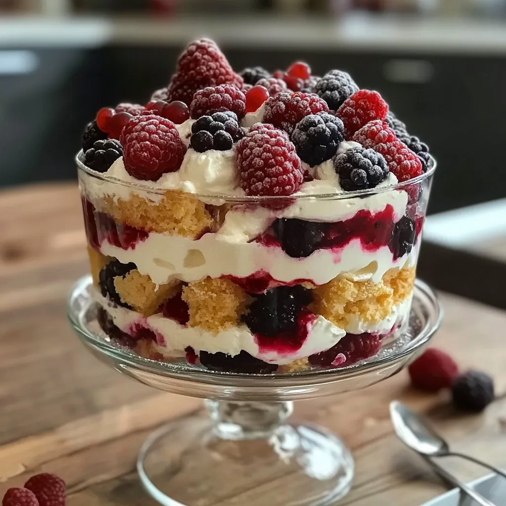 Delicious Berry Trifle Recipe Easy Homemade Creamy Mascarpone Layers