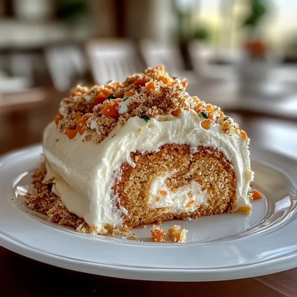 DELICIOUS CARROT CAKE ROLL FOR A SWEET TREAT