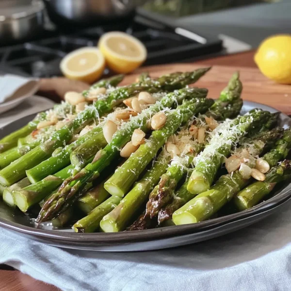 Fresh Lemon Garlic Butter Asparagus with Parmesan Recipe Easy and Perfect Side Dish