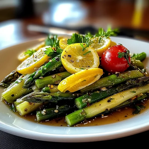 FRESH & TANGY ASPARAGUS SALAD WITH LEMON VINAIGRETTE FOR VIBRANT FLAVOR