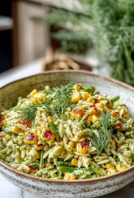 Grilled Corn Orzo Salad with Scallion Dill Dressing