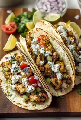 Grilled Mediterranean Chicken Tacos