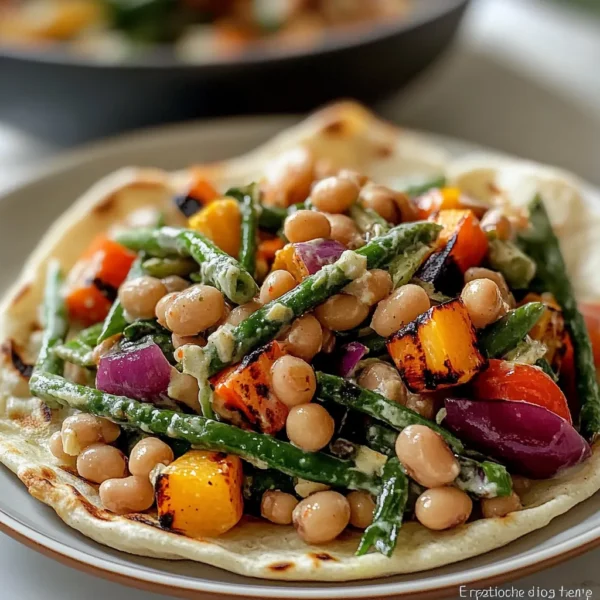 Grilled Veggie Bean Salad with Maple Dijon Dressing