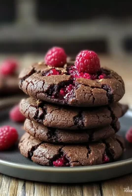 Raspberry Dark Chocolate Cookies