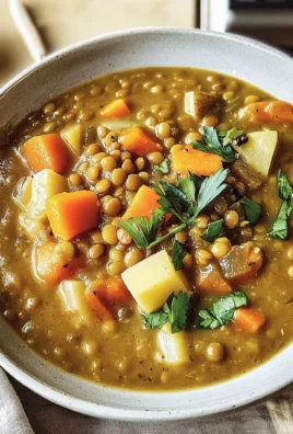 Slow-Cooker Lentil, Carrot & Potato Soup