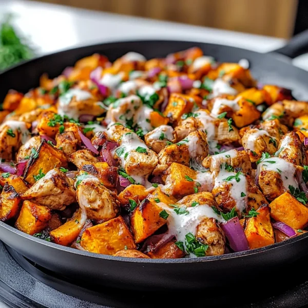 BBQ Chicken Sweet Potato Skillet - Easy One-Pan Dinner