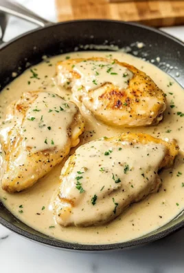 CREAMY CHICKEN IN WHITE WINE SAUCE